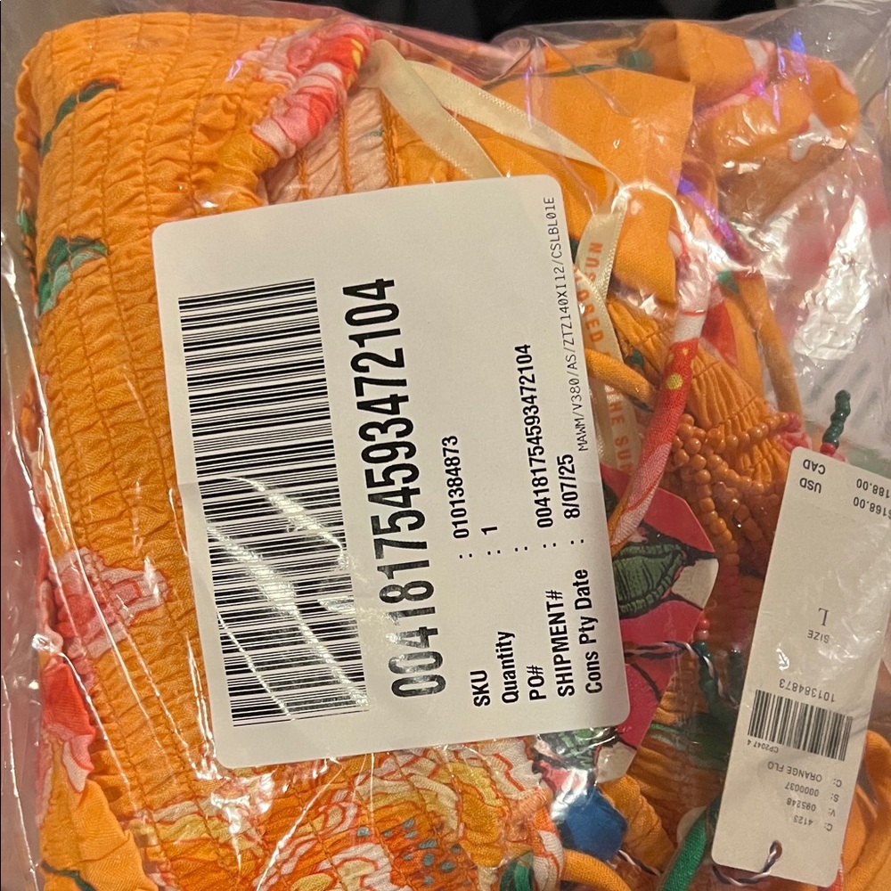 FARM Rio x Anthropologie Vibrant Smocked Floral Wide-Leg Pants, NWT - Picture 6 of 7